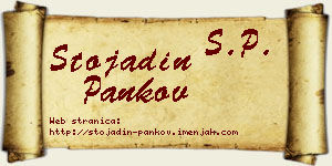 Stojadin Pankov vizit kartica